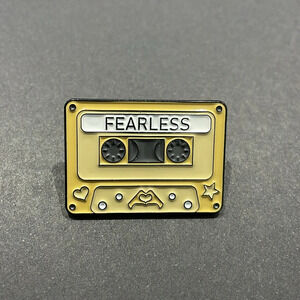 Taylor Swift Fearless Cassette Metal Enamel Pin